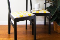 DIY upholstered dining chairs