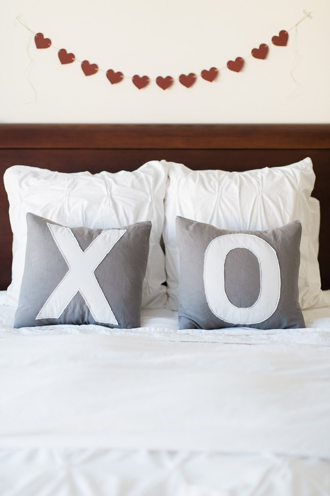 XO pillows (via helloglow)