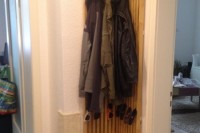 DIY headboard to clothes rack
