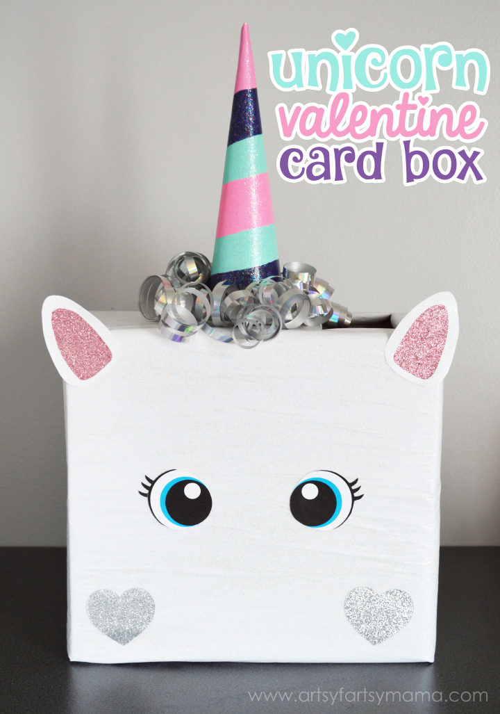 DIY unicorn Valentine mailbox (via artsyfartsymama)