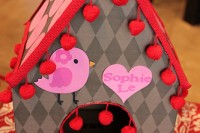 DIY birdhouse Valentine box