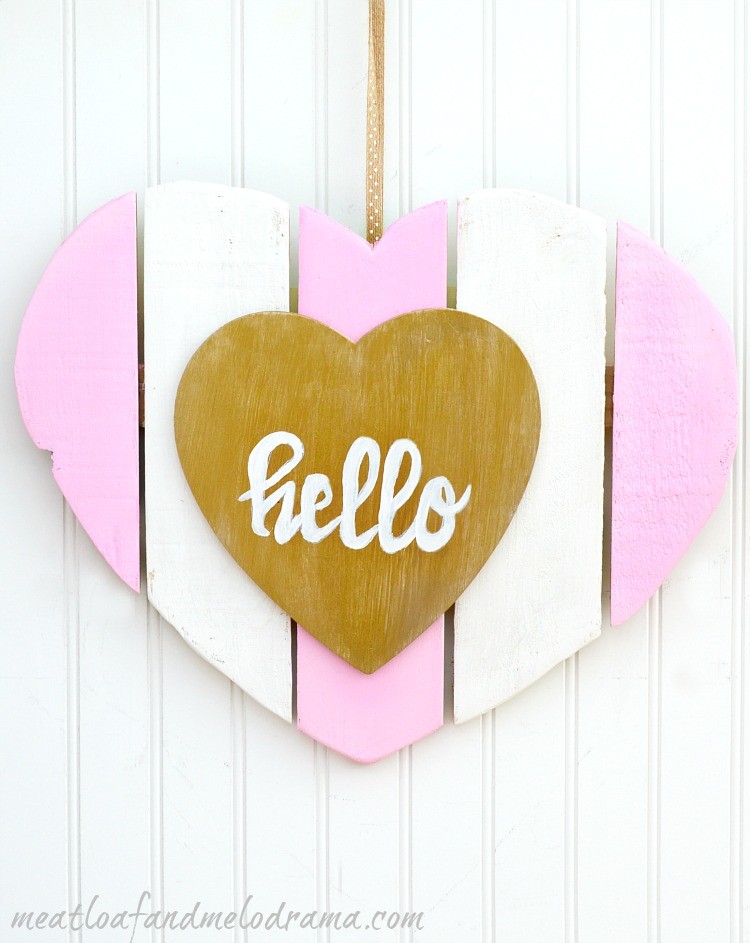 DIY Heart-Shaped Valentine Door Hanger