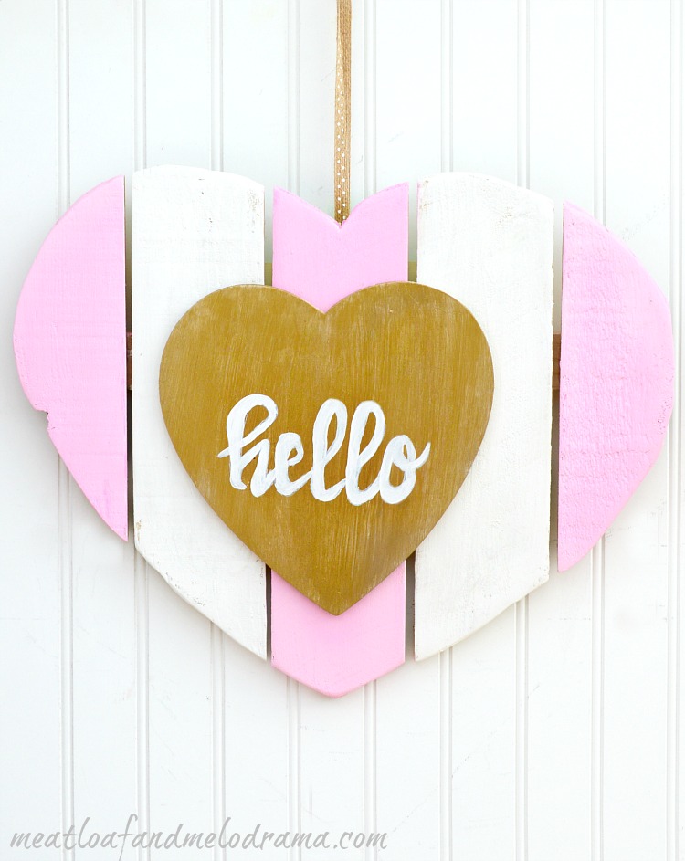 Picture Of diy heart shaped valentine door hanger  1