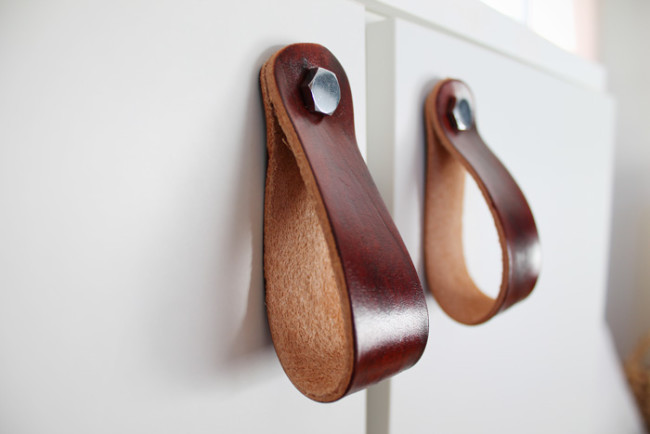 Picture Of diy leather pulls to accentuate your furniture  9