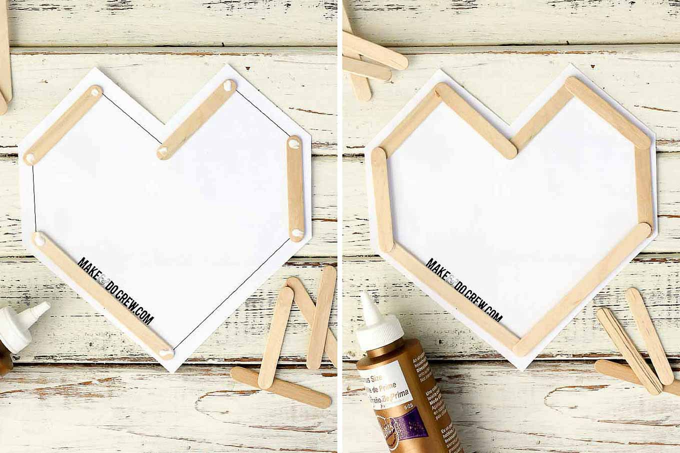 Picture Of easy andfun diy posicle sticks valentines  6