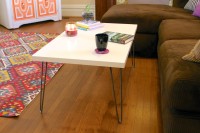 DIY hairpin leg coffee table