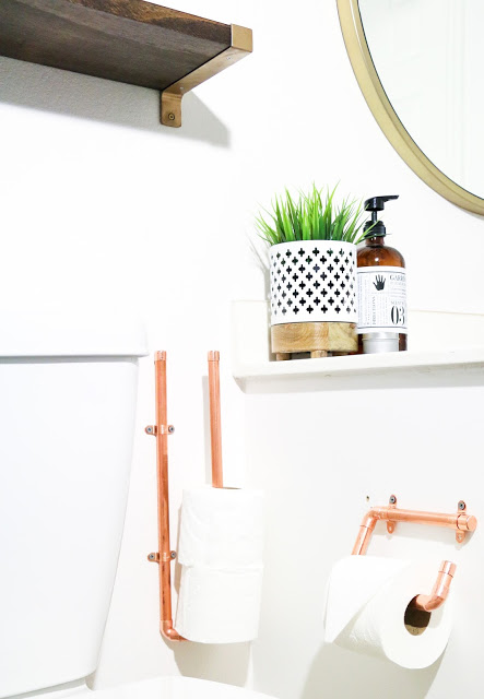 Stylish DIY Copper Toilet Paper Holders