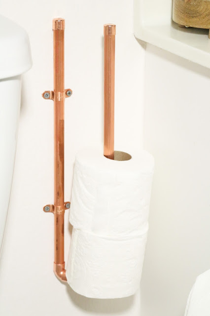 Stylish DIY Copper Toilet Paper Holders