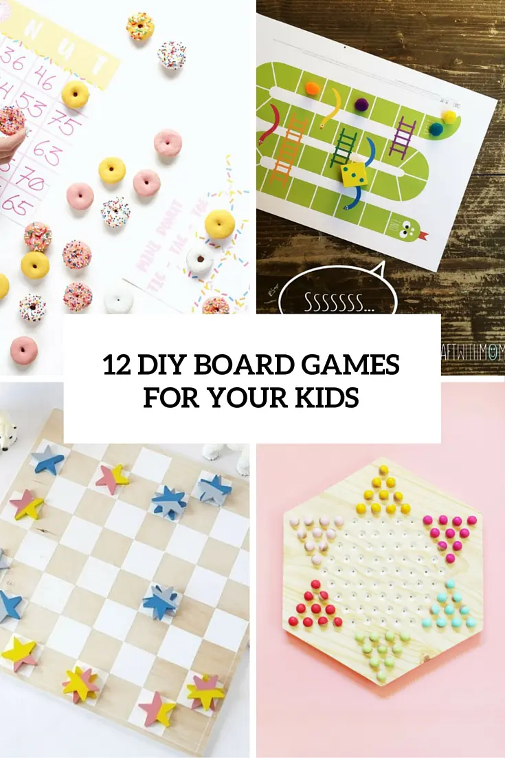 12 diy board games for your kids cover