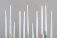 DIY spring candlesticks