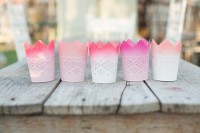DIY ombre candle votives