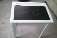 DIY chalkboard kid desk