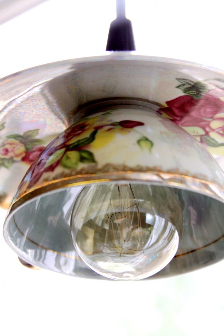 Eye Catchy DIY Teacup Pendant Light Shades