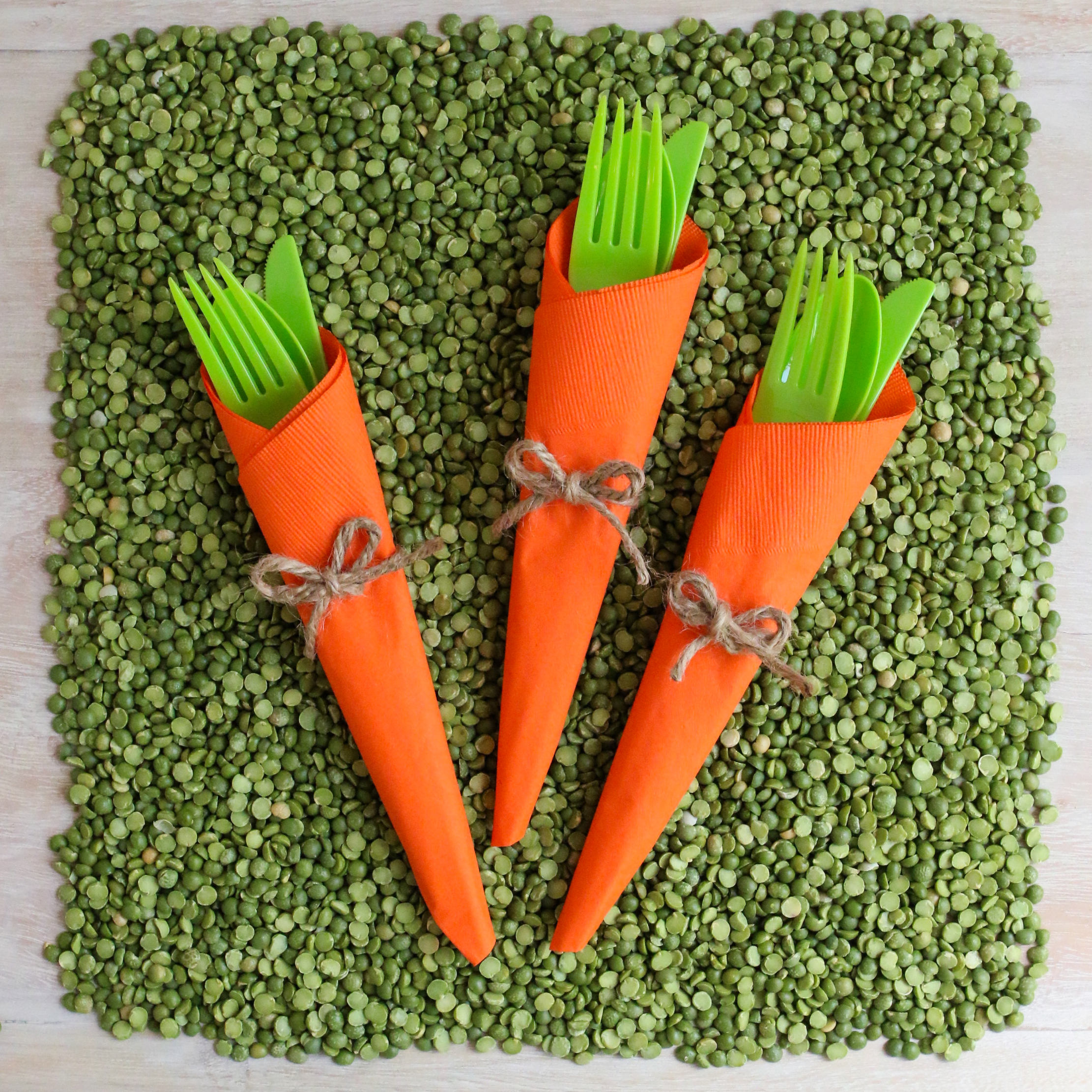 DIY carrot cutlery