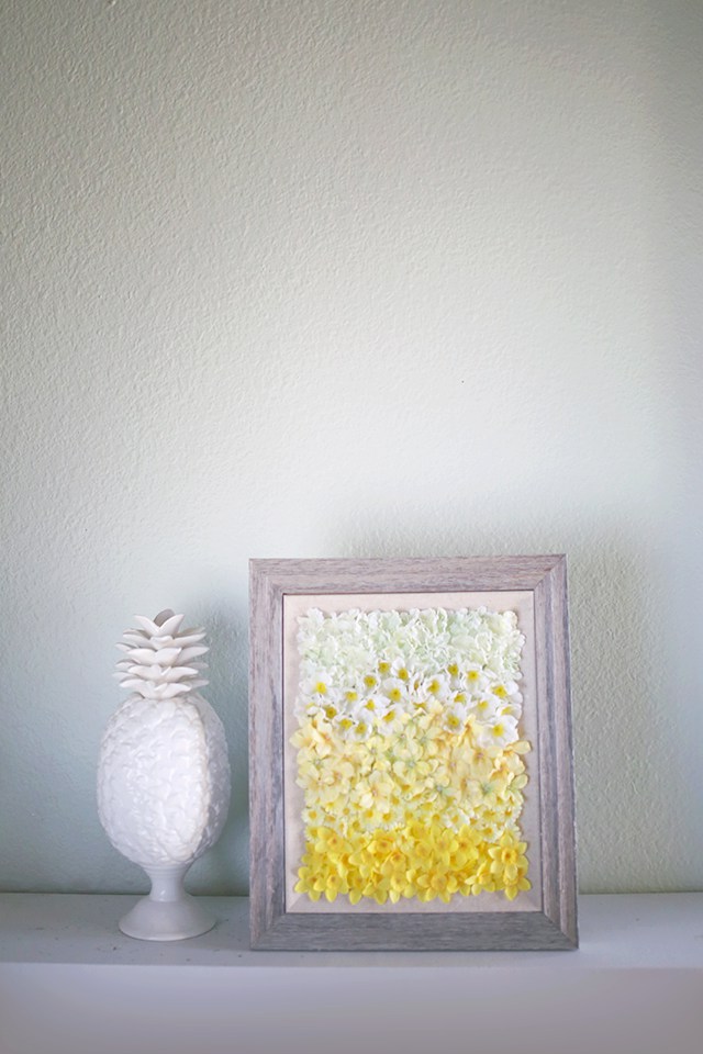 Incredibly Beautiful DIY Ombre Floral Wall Art
