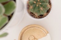 DIY jewelry dish from a coaster