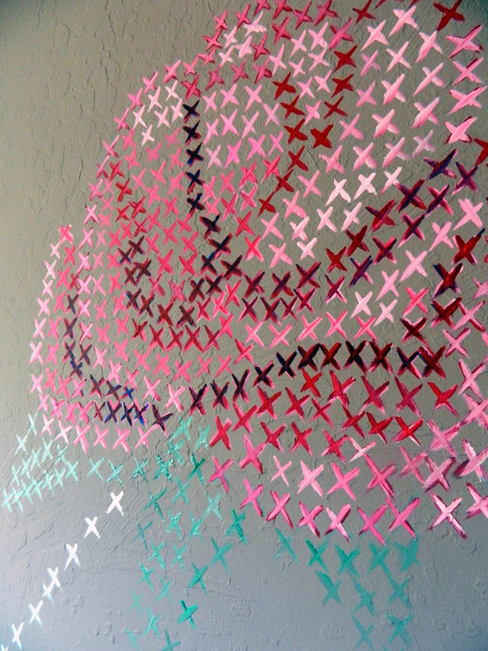 DIY cross stitch mural (via homeheartcraft)