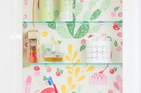 DIY colorful cabinet makeover