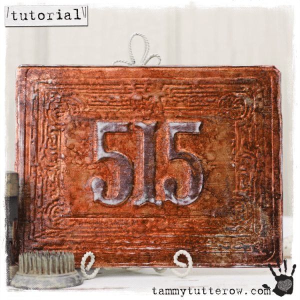 DIY copper house numbers (via tammytutterow)