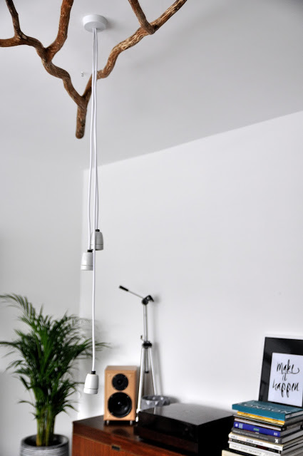 Picture Of nature inspired diy tree branch chandelier  3