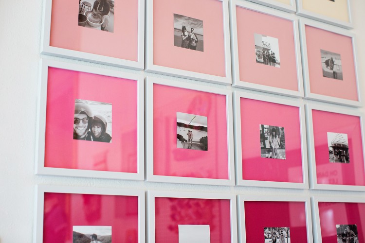 Stylish DIY Ombre Gallery Photo Wall