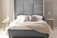 05 tall outline wingback upholstered headboard