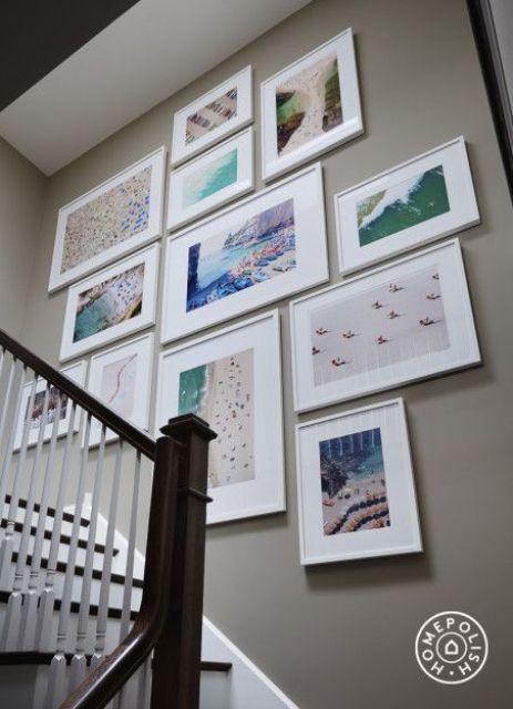 modern white frames for a gallery wall