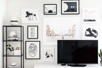 25 modern black and white gallery wall