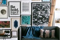 27 totally mismatching frames for a modern gallery wall