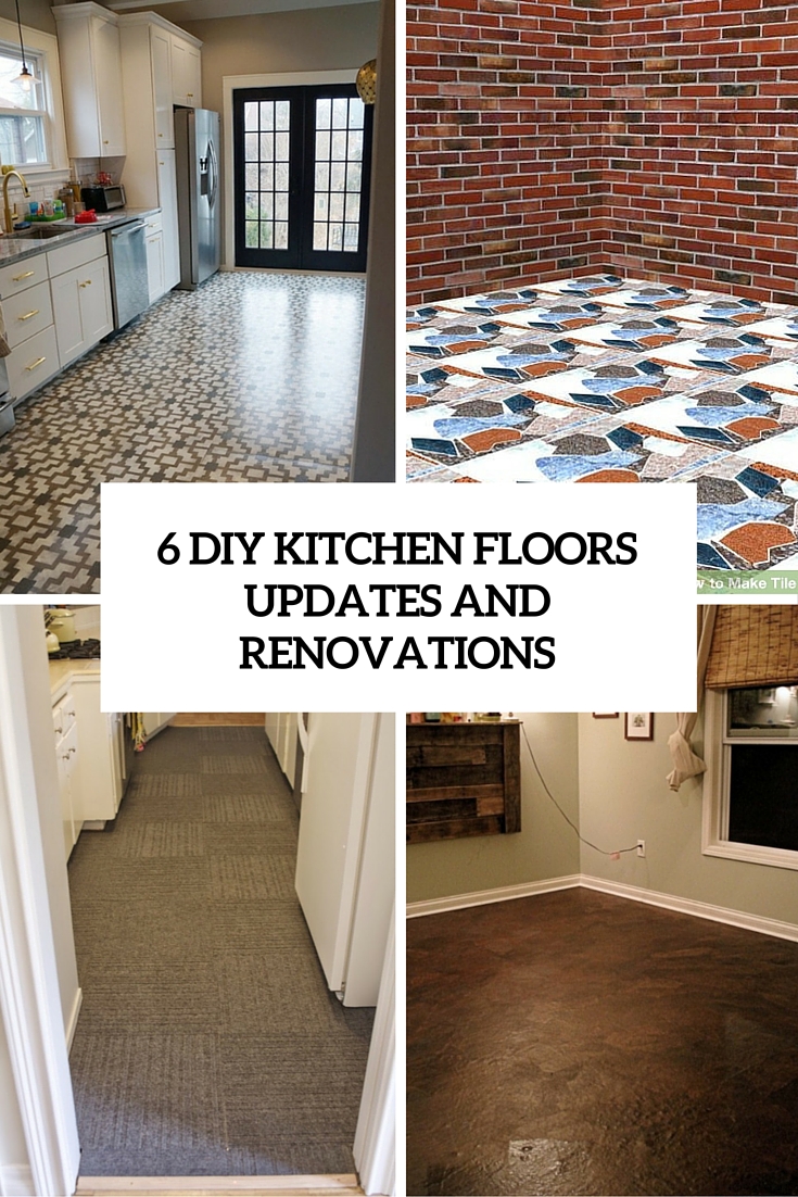 6 diy kitchen floors updates and renovations cover