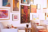 bold abstract painting gallery wall