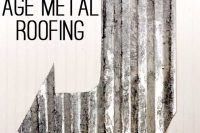 DIY aging metal roofing