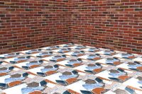 DIY tile floors from scraps