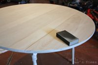 DIY whitewashed table