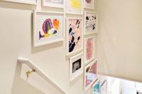 kids picture gallery wall