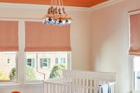 orange nursery ceiling