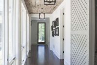 reclaimed wooden ceiling for a hallway