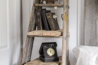rustic-and-vintage-inspired-diy-stepladder-nightstand-2