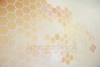 DIY honeycomb wall stencil