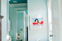 turquoise bathroom ceiling