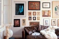 vintage gallery with different frames