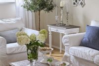 08 shabby chic living room in neutral colors and white