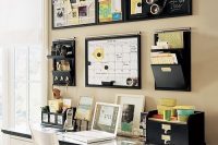 11 wall-mounted magnetic boards and organizers save some desk space
