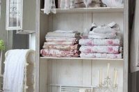 12 shabby chic towel cabinet