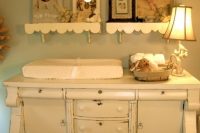 14 distressed grey changing table