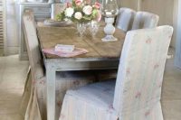 15 floral striped shabby chic kitchen chair covers