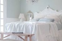 19 pastels and white shabby chic bedroom