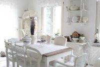 21 mix and match whitewashed shabby chairs