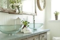 21 white shabby chic bathroom with sink skirts