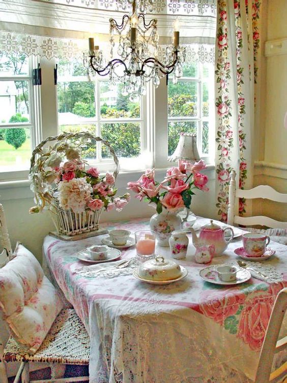 26 Ways To Create A Shabby Chic Dining Room Or Area Shelterness
